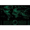 Hartă luminoasă GLOW a lumii - strălucește în întuneric