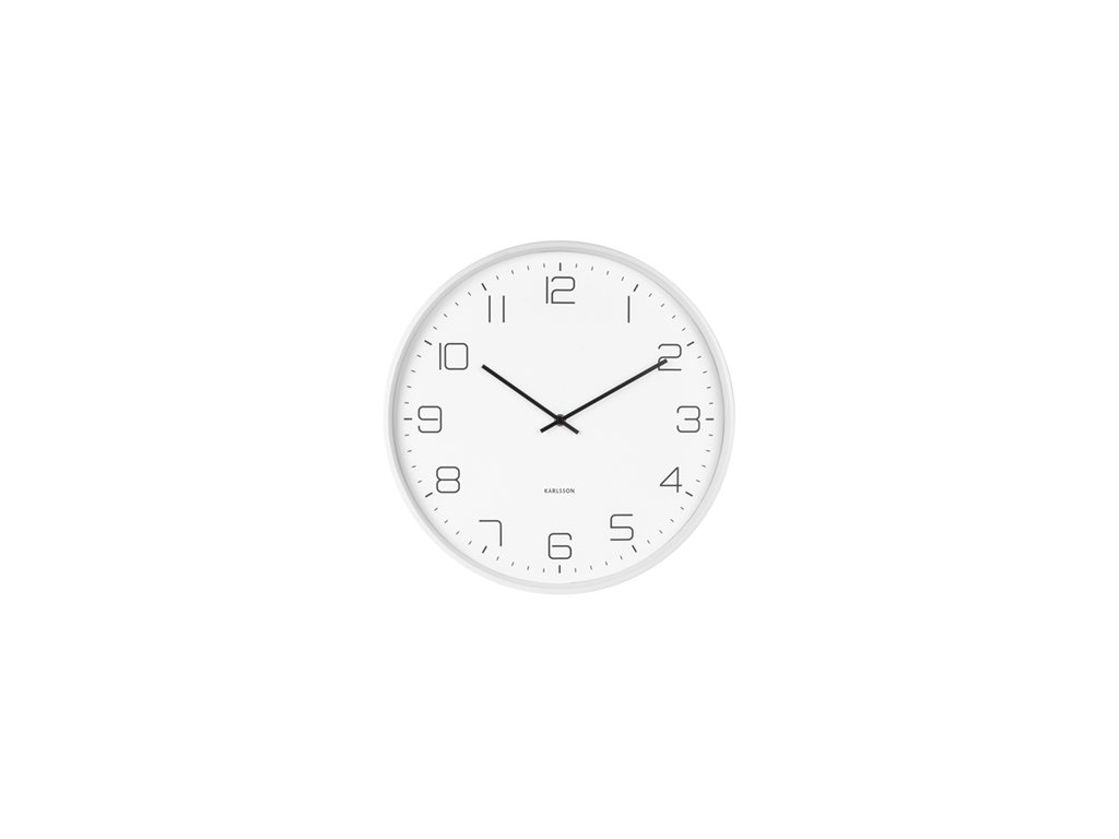 Nástěnné hodiny Karlsson Lofty | Bílý detail