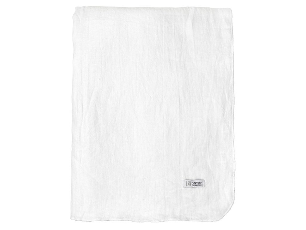 Ubrus Broste Gracie 160x300 cm | bílý