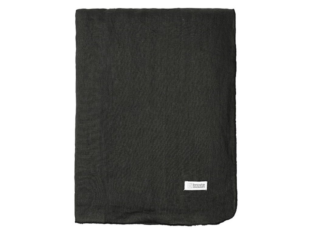 Ubrus Broste Gracie 160x300 cm | černý