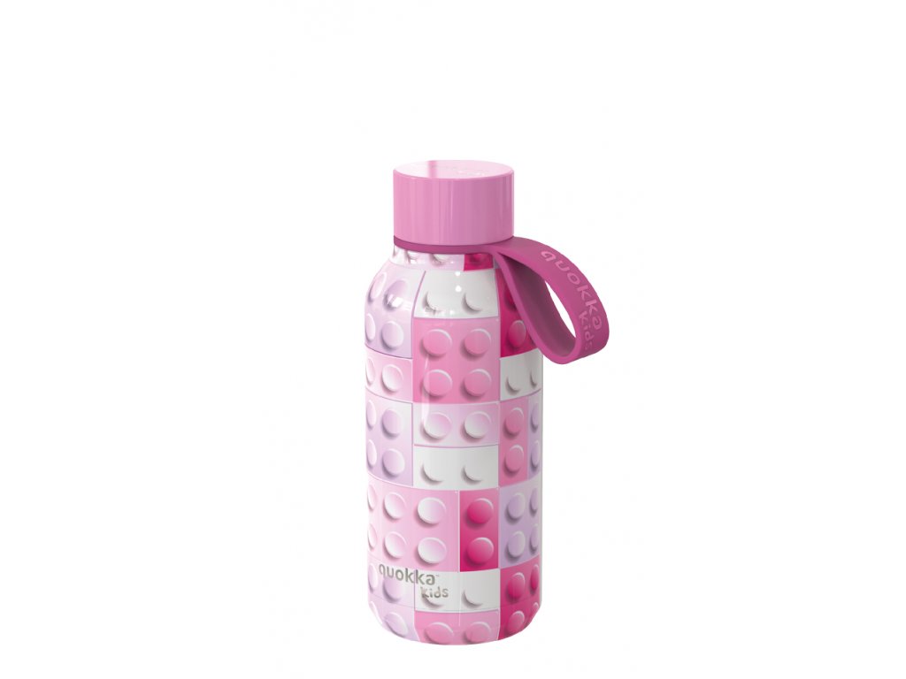 Dětská termoláhev Solid 330 ml Quokka | pink bricks