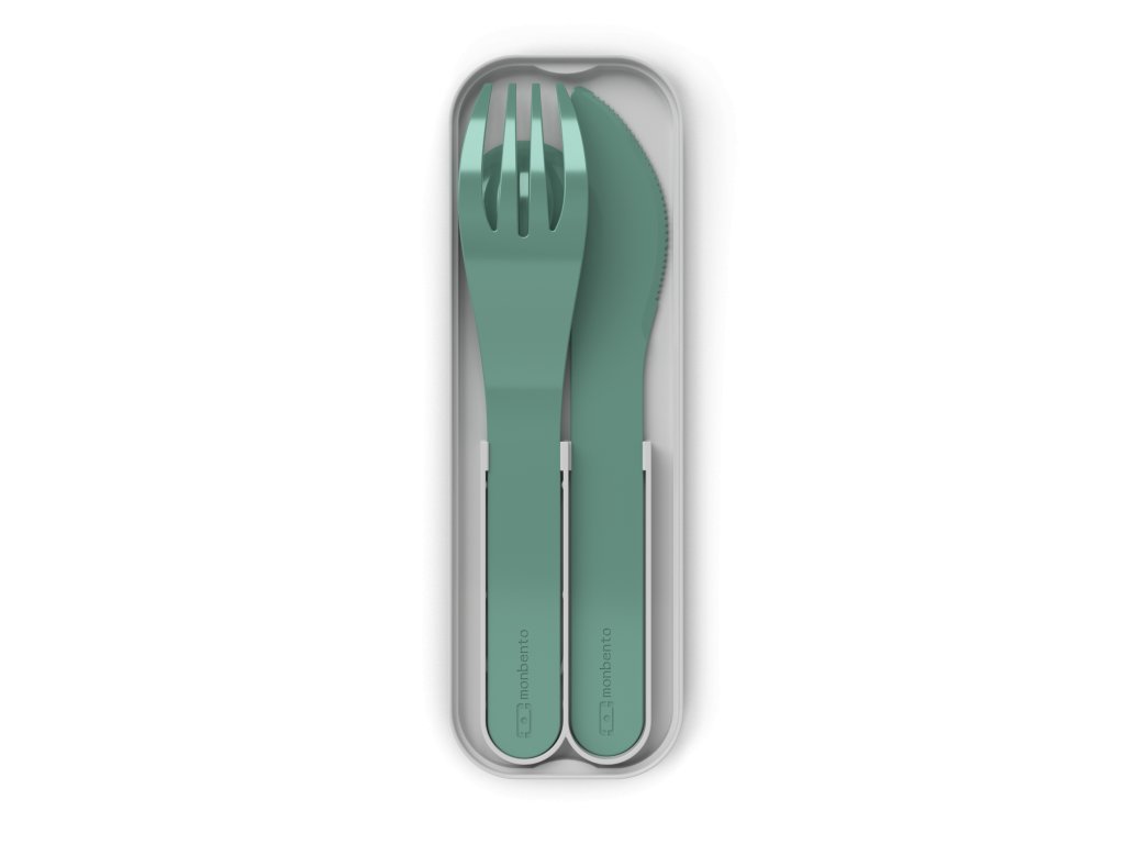 Sada příborů MonBento Pocket Color Infinity | zelená