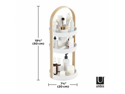 Organizér na kosmetiku Umbra BELLWOOD | přírodní, bílá