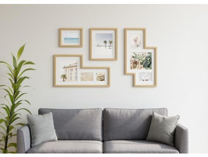 Fotorámečky Umbra MINGLE přírodní SET/4ks | přírodní detail