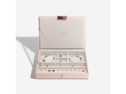 114068 5 sperkovnice stackers classic limited blush charm lidded ruzova