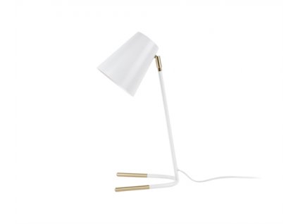 Stolní lampa Leitmotiv Noble | Metalický bílý detail