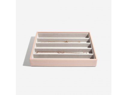 119544 box na retizky stackers blush classic necklace layer ruzova