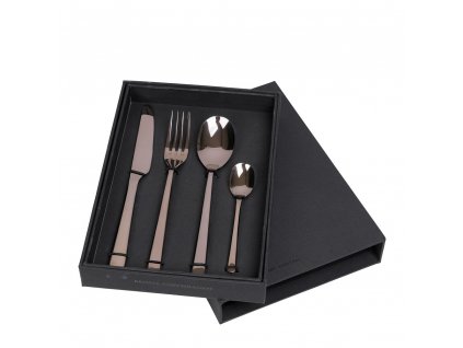 Set příborů Broste Hune 4 ks | espresso