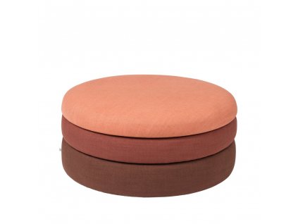 Pouf Broste Pond 68x30 cm | hnědý