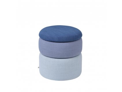 Pouf Broste Pond 38x42 cm | modrý