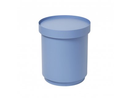 Odkládací stolek s úložným prostorem Broste Ninna Ø 35 cm | modrý