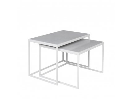 Konferenční stolky Broste Tilde 2 ks | světle šedé