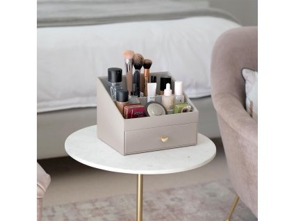 Organiser Taupe Makeup Stackers