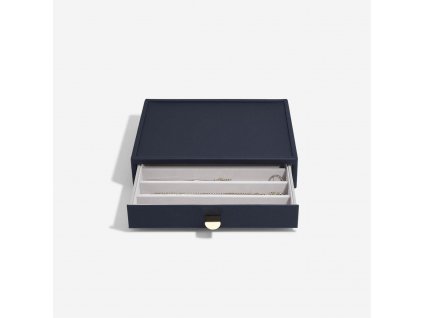 Box na náhrdelník Navy Pebble Classic Stackers