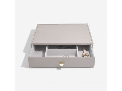 Box na šperky Taupe Supersize Accessory Stackers