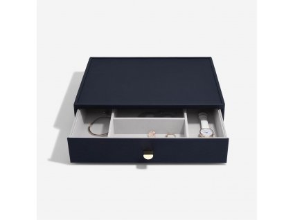 Box na šperky Navy Pebble Supersize Accessory Stackers