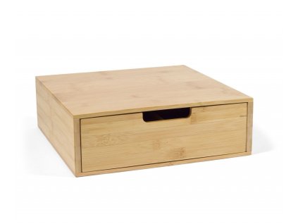 Bambusová dřevěná krabička se 4 přihrádkami Andrea House | hnědá