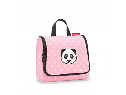 Dětská závěsná kosmetická taška Reisenthel Toiletbag | kids panda dots pink