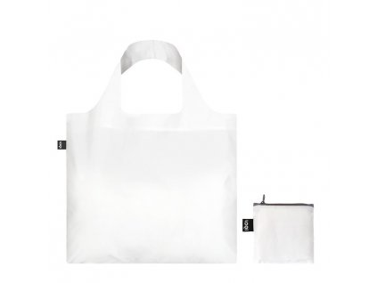 Skládací nákupní taška LOQI PURO Chalk, bílá