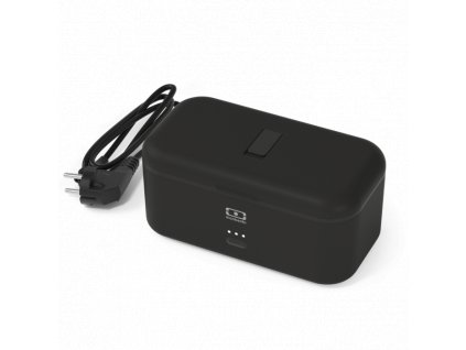 Kompaktní ohřívací svačinový box MonBento Warmer black Onyx | černá