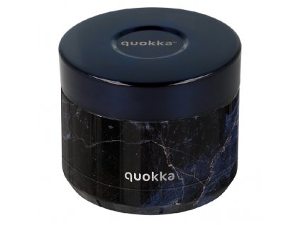 Nerezová dóza na jídlo, Whim Quokka | 360 ml, black marble