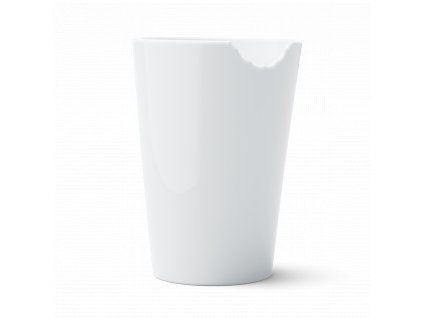 Porcelánový nakousnutý hrnek Tassen 58products, 400 ml | bílý