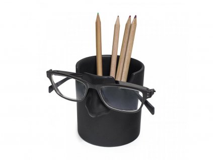 Stojánek na tužky a brýle Balvi Mr.Tidy 26748 | keramika | v.10 cm | černý