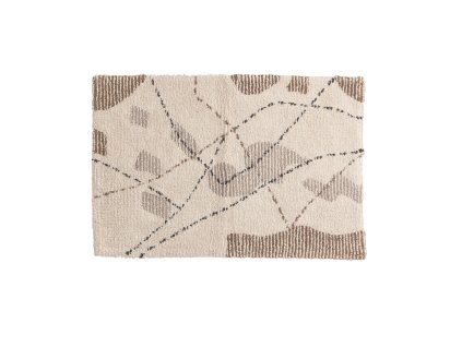 Bavlněná koupelnová předložka Venture Home PAUL | hnědá, šedá, slonová kost