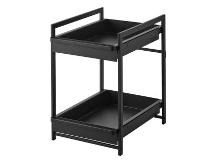38466 2 patrovy vysuvny organizer pod drez yamazaki tower 1461 cerny