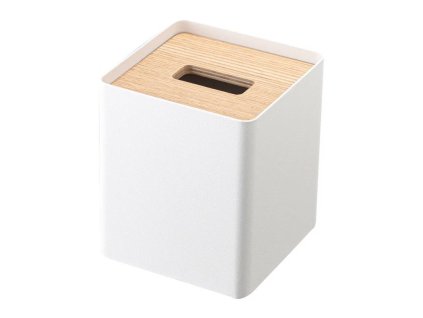 38595 zasobnik na kosmeticke ubrousky yamazaki rin 5180 bile
