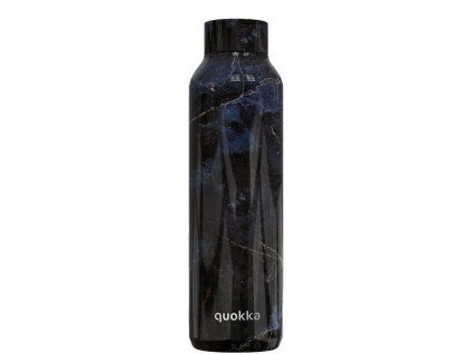 148335 quokka botella termo acero inoxidable solid black marble 630 ml