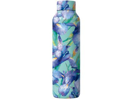 148353 quokka botella termo acero inoxidable solid blue irises 850 ml