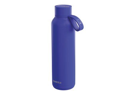 148911 quokka botella termo acero inoxidable solid con colgador dusk blue 630 ml