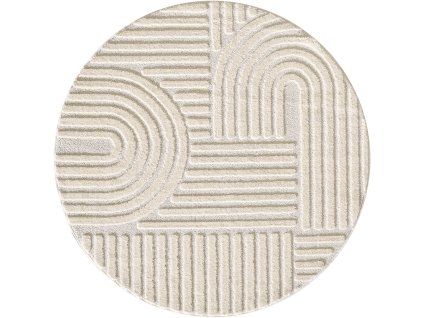 Kusový koberec Art 1121 Cream kruh