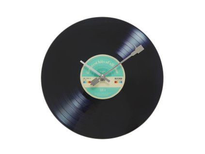 Nástěnné hodiny Greatest Hits 27639, černé