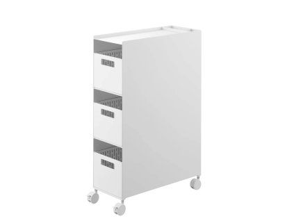 Multifunkční vozík s košíky Tower 10015, bílý