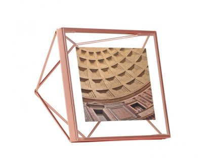 Geometrický fotorámeček Umbra Prisma 10 x 10 cm | měděný