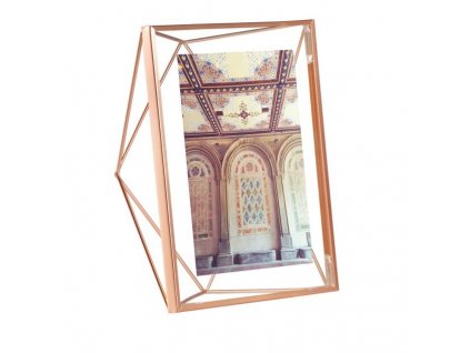 Geometrický fotorámeček Umbra Prisma 13 x 18 cm | měděný