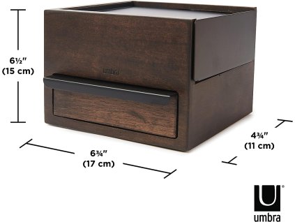 31341 4 stolni sperkovnice umbra stowit mini orechova cerna