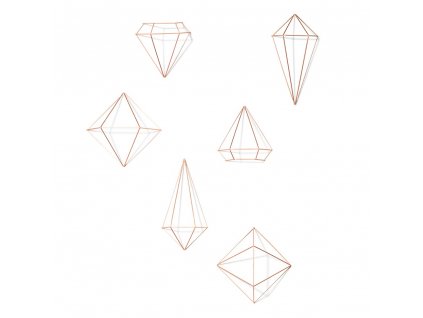 Univerzální geometrická dekorace Umbra Prisma | měděná