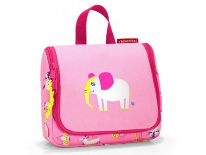 Dětská závěsná kosmetická taška Reisenthel Toiletbag S Kids ABC Friends Pink