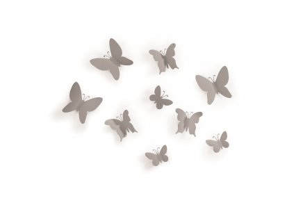 Dekorace na zeď Umbra Mariposa | šedá