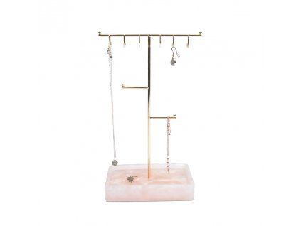 73946 1 stojan na sperky stackers large rose quartz t bar ruzova