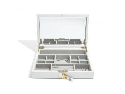 73991 sperkovnice stackers orchid white leather lid bila