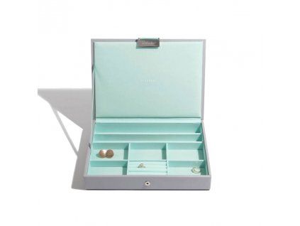 74087 4 sperkovnice stackers grey mint classic lid tyrkysova