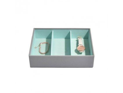 74096 4 box na sperky stackers grey mint classic 3 tyrkysova