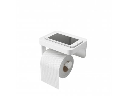 76160 samodrzici drzak na toaletni papir s polickou umbra flex sure lock toilet paper holder bila