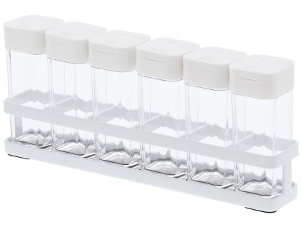 79667 stojanek s korenkami yamazaki tower 3347 spice rack 6 bily