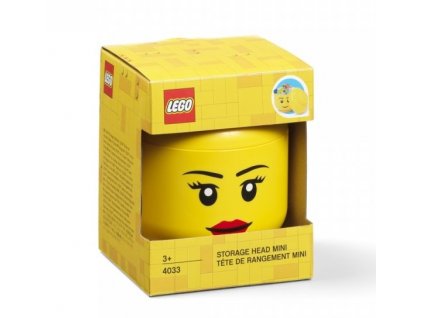 85508 2 mini ulozny box lego storage head divka mini 10 cm