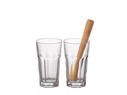 87446 2 set sklenic s palickou leonardo rock 3 ks